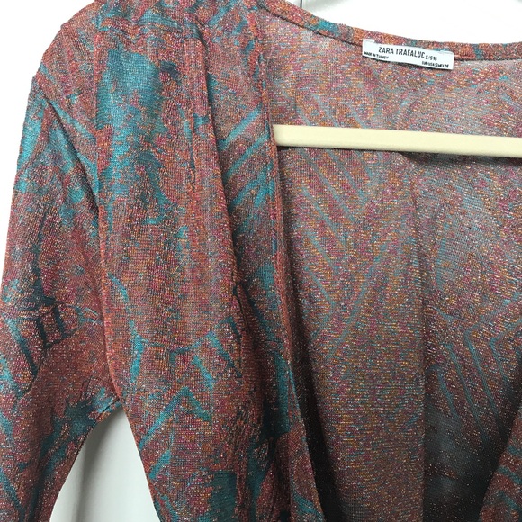 Zara Metallic Thread Top - Picture 3 of 4